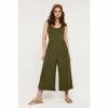 Apricot Green Strappy Culotte Jumpsuit