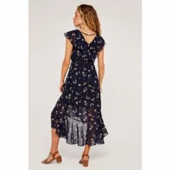 Apricot Blue Botanical Ruffle Wrap Midi Dress -Apricot Shop unnamed file 2