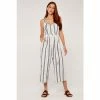 Apricot Blue Cami Stripe Tie Woven Jumpsuit