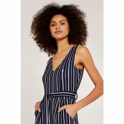 Apricot Navy Stripe V Neck Pocket Jumpsuit -Apricot Shop unnamed file 2029