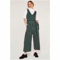 Apricot Green Stripe V-Neck Pocket Jumpsuit -Apricot Shop unnamed file 2040