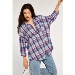 Apricot Blue Oversized Check Shirt -Apricot Shop unnamed file 2120