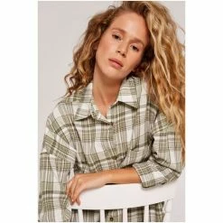 Apricot Blue Oversized Check Shirt -Apricot Shop unnamed file 2123