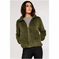 Apricot Cream Fleece Zip Through Cardigan -Apricot Shop unnamed file 2208