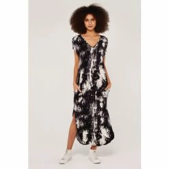 Apricot Black Tie Dye Jersey Dress -Apricot Shop unnamed file 223