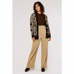 Apricot Black Brown & Cream Zebra Mirage Oversize Cardigan -Apricot Shop unnamed file 2230