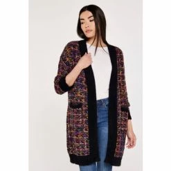 Apricot Black Multi Crosshatch Multicolour Cardigan -Apricot Shop unnamed file 2235
