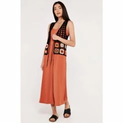 Apricot Black Crochet Waistcoat Cardigan -Apricot Shop unnamed file 2240