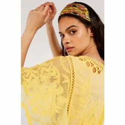 Apricot Yellow Embroidered Flowers Batwing Top -Apricot Shop unnamed file 2271