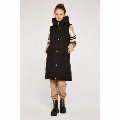 Apricot Black Padded Longline Hooded Gilet -Apricot Shop unnamed file 2332