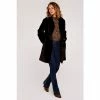 Apricot Black Soft Touch Faux Fur Coat