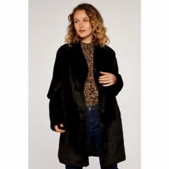 Apricot Black Soft Touch Faux Fur Coat -Apricot Shop unnamed file 2383