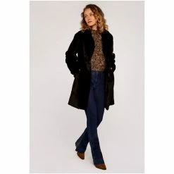 Apricot Black Soft Touch Faux Fur Coat -Apricot Shop unnamed file 2386