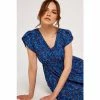 Apricot Blue Dianthus Lace Insert Maxi Dress