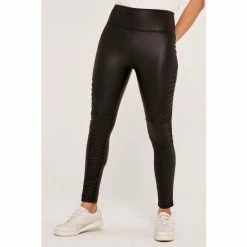 Apricot Black Biker Faux Leather Leggings -Apricot Shop unnamed file 2412