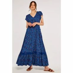 Apricot Blue Dianthus Lace Insert Maxi Dress -Apricot Shop unnamed file 243