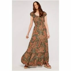 Apricot Green Paisley Milkmaid Maxi Dress -Apricot Shop unnamed file 256