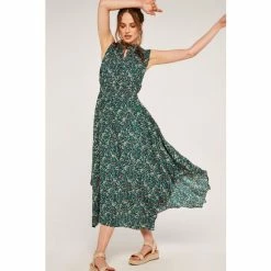 Apricot Green Floral Smock Hankyhem Dress -Apricot Shop unnamed file 344