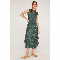 Apricot Green Floral Smock Hankyhem Dress -Apricot Shop unnamed file 346