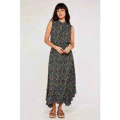 Apricot Navy Abstract Floral Hankyhem Dress -Apricot Shop unnamed file 393