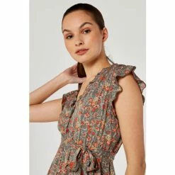 Apricot Green Wildflower Ruffle Dress -Apricot Shop unnamed file 398