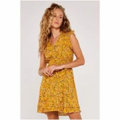 Apricot Green Wildflower Ruffle Dress -Apricot Shop unnamed file 400