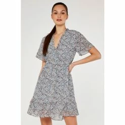 Apricot Blue Cottage Floral Angel Sleeve Dress -Apricot Shop unnamed file 404