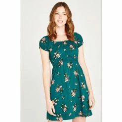 Apricot Green Floral Bunches Milkmaid Dress -Apricot Shop unnamed file 421