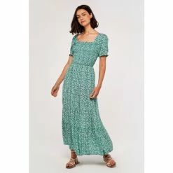 Apricot Green Bloom Daisies Milkmaid Maxi Dress -Apricot Shop unnamed file 45