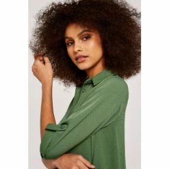 Apricot Green Shirt Swing Dress -Apricot Shop unnamed file 478