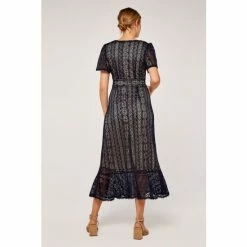 Alternative view of Apricot Blue Girls Floral Embroidery Dress