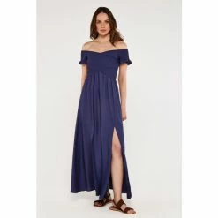 Apricot Blue Cross Over Slit Maxi Dress -Apricot Shop unnamed file 505