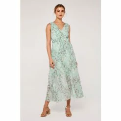 Apricot Blue Botanical Grecian Pleat Maxi Dress -Apricot Shop unnamed file 545