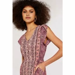 Apricot Pink Folk Paisley Crochet Maxi Dress -Apricot Shop unnamed file 559