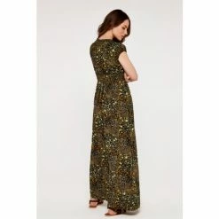 Alternative view of Apricot Brown Colourpop Cheetah Smock Maxi Dress