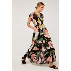 Apricot Black Multi Pond Button Down Maxi Dress -Apricot Shop unnamed file 608