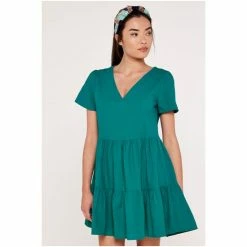 Apricot Blue Cotton Tiered Dress -Apricot Shop unnamed file 667