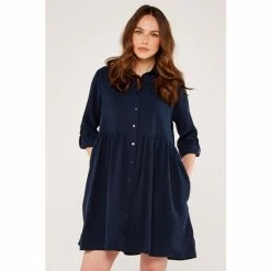 Apricot Blue Tiered Shirt Dress -Apricot Shop unnamed file 696