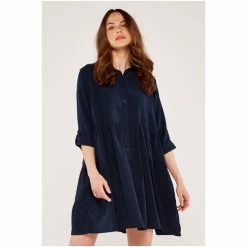 Apricot Blue Tiered Shirt Dress -Apricot Shop unnamed file 698
