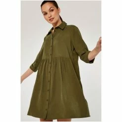 Apricot Blue Tiered Shirt Dress -Apricot Shop unnamed file 699