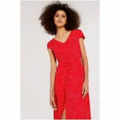 Apricot Blue Textured Dot Button Maxi Dress -Apricot Shop unnamed file 72