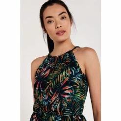 Apricot Blue Palm Pop Rope Neck Midi Dress -Apricot Shop unnamed file 8