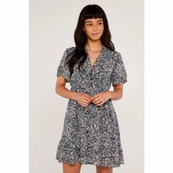 Apricot Blue Angel Sleeve Ruffle Dress -Apricot Shop unnamed file 81