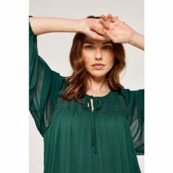 Apricot Green Crinkle Tiered Chiffon Dress -Apricot Shop unnamed file 842