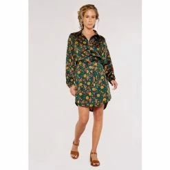 Apricot Green Multi Floral Shirt Dress -Apricot Shop unnamed file 890