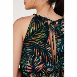 Apricot Blue Palm Pop Rope Neck Midi Dress -Apricot Shop unnamed file 9