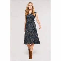 Apricot Black Multi Buttercup Belted Button Midi Dress -Apricot Shop unnamed file 920