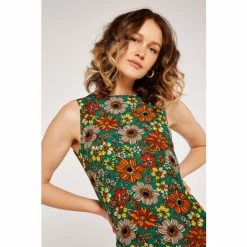 Apricot Green 70s Floral Shift Dress -Apricot Shop unnamed file 94