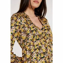 Apricot Yellow Multi Painterly Ditsy Frill Hem Dress -Apricot Shop unnamed file 979